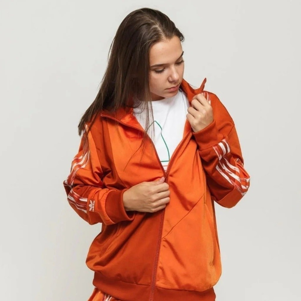 Adidas Danielle Cathari Orange Track Jacket size Large